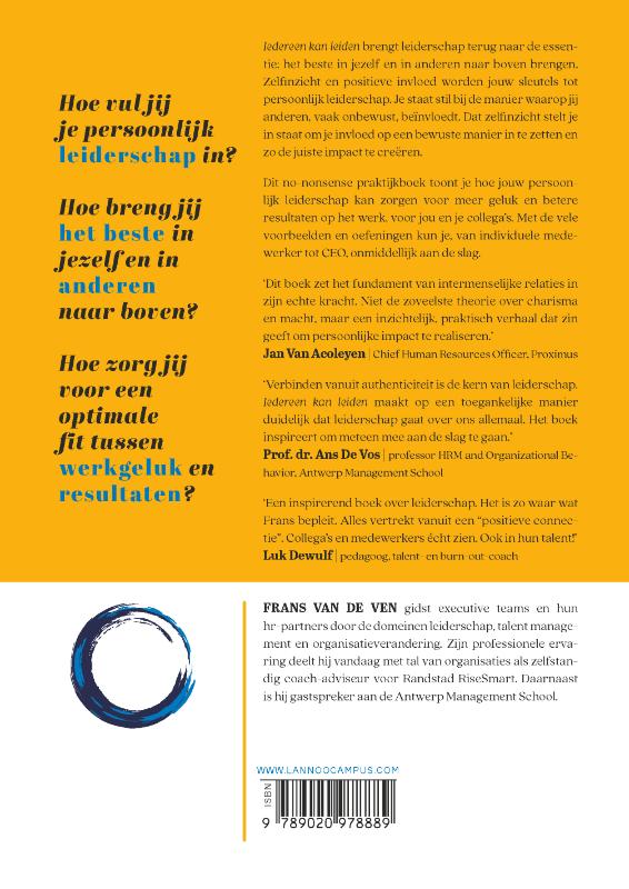 Achterkant van Iedereen kan leiden