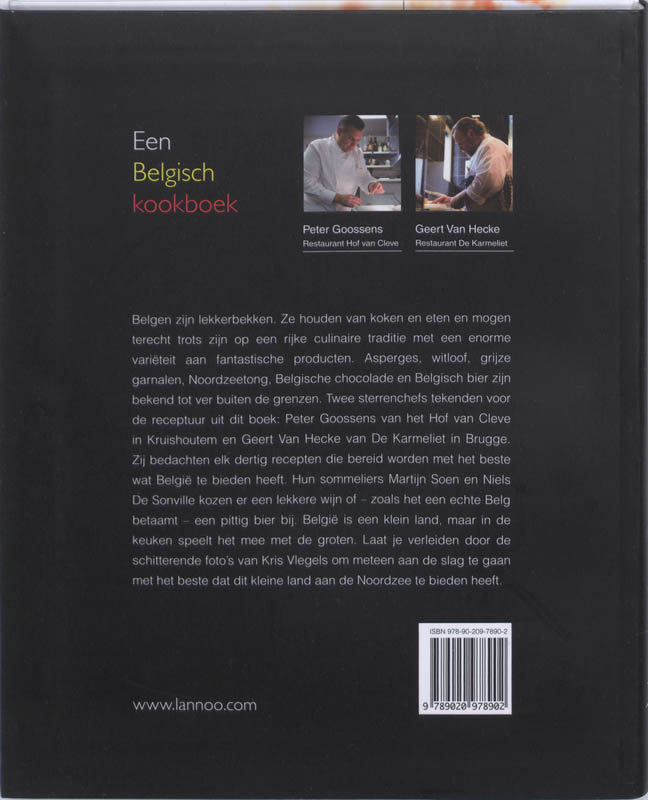 Achterkant van Een Belgisch kookboek