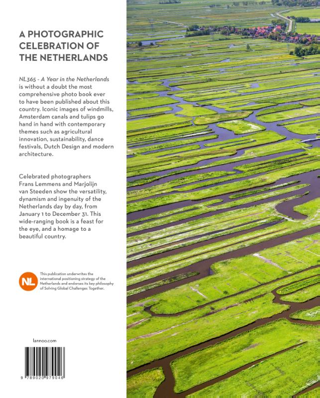 Achterkant van NL365 - A Year in the Netherlands