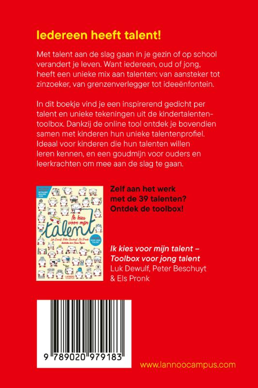 Achterkant van Talentengedichtjes