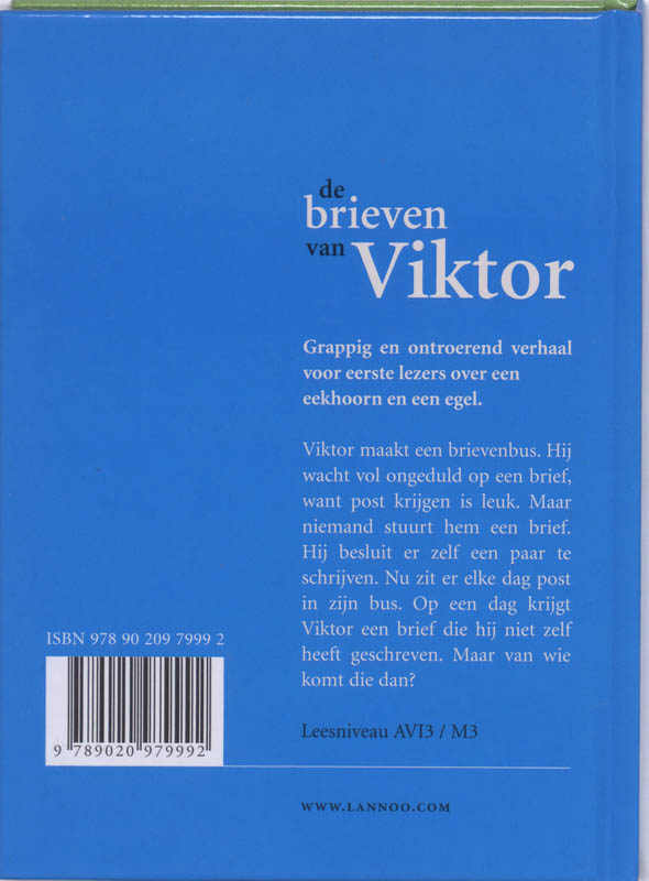 Achterkant van De brieven van Viktor