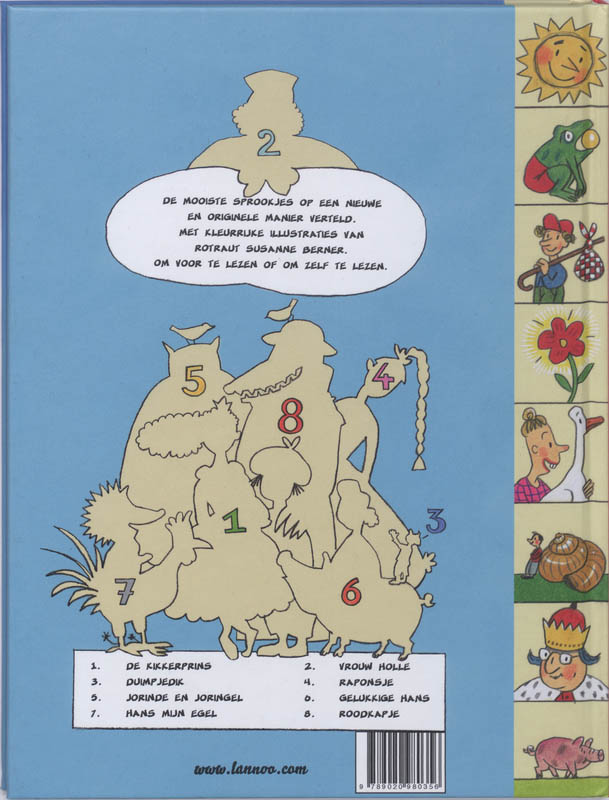 Achterkant van Sprookjesboek