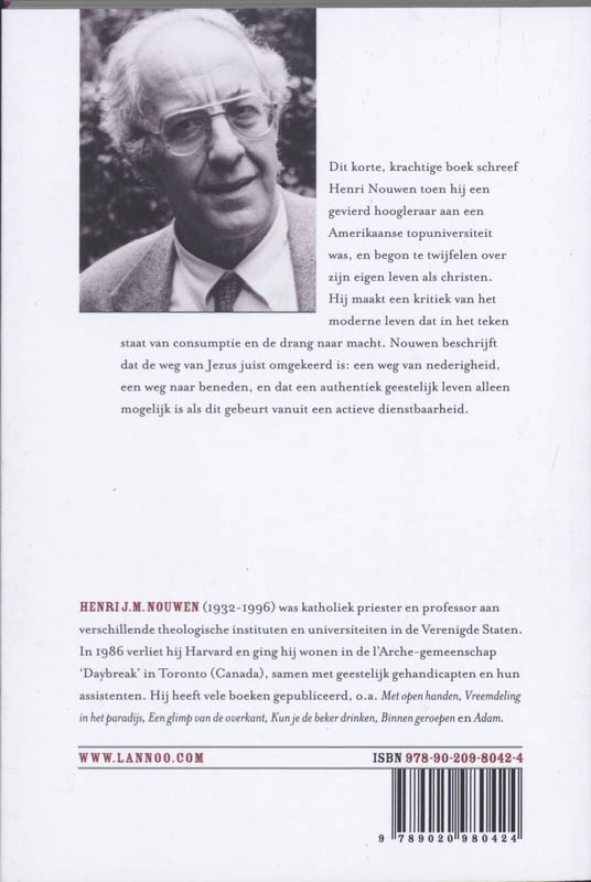Achterkant van Nederigheid en dienstbaarheid