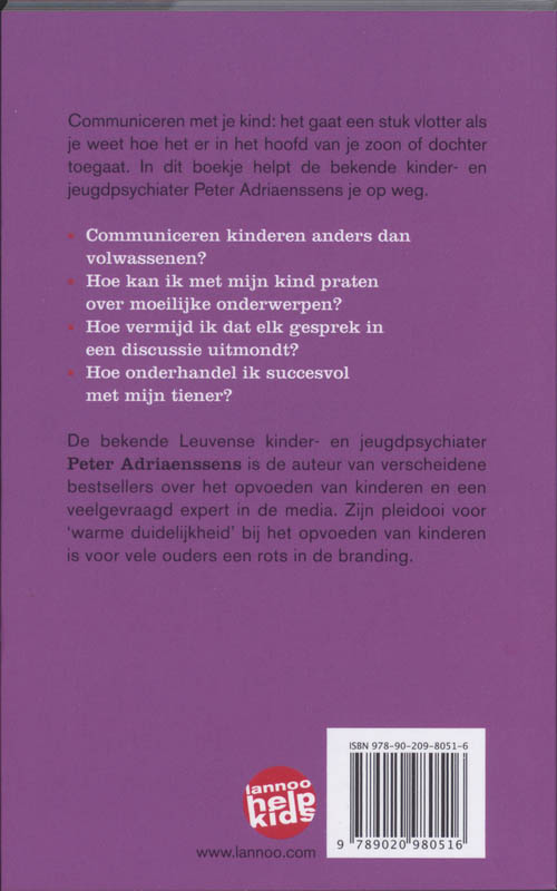 Achterkant van Praten