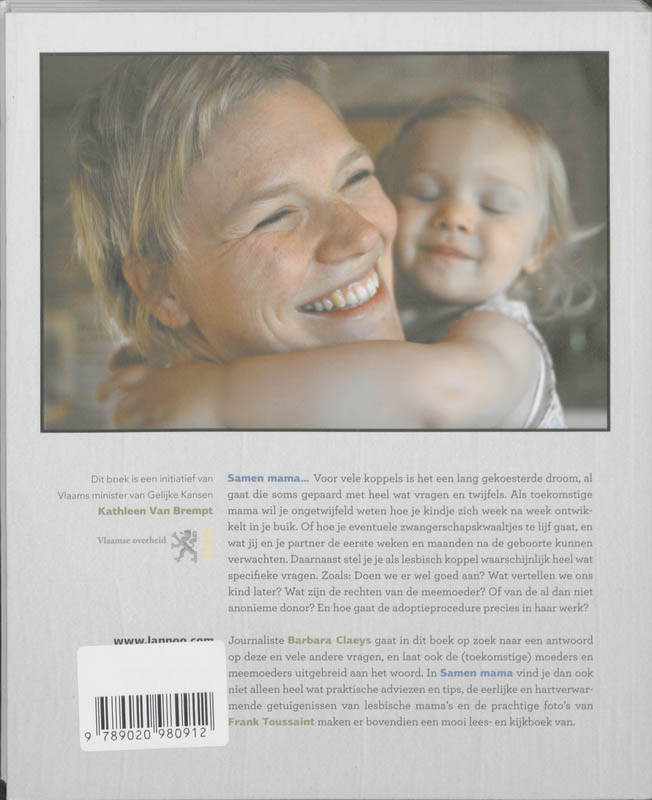 Achterkant van Samen Mama