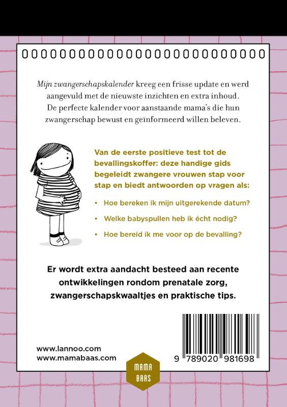 Achterkant van Mijn zwangerschapskalender