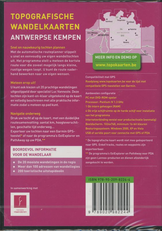 Achterkant van Antwerpse Kempen