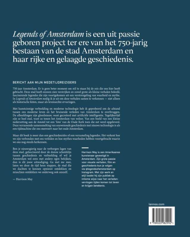Achterkant van Legends of Amsterdam