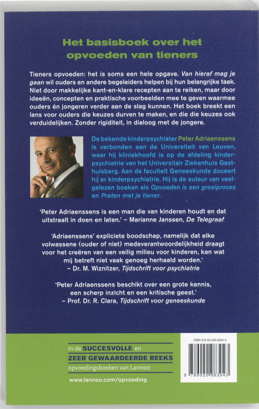 Achterkant van Van hieraf mag je gaan
