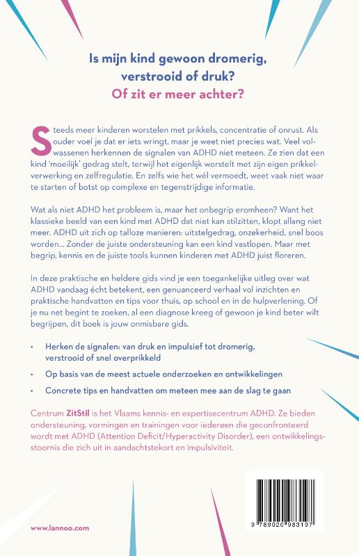 Achterkant van Mijn kind heeft ADHD