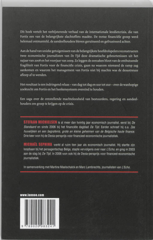 Achterkant van Bankroet