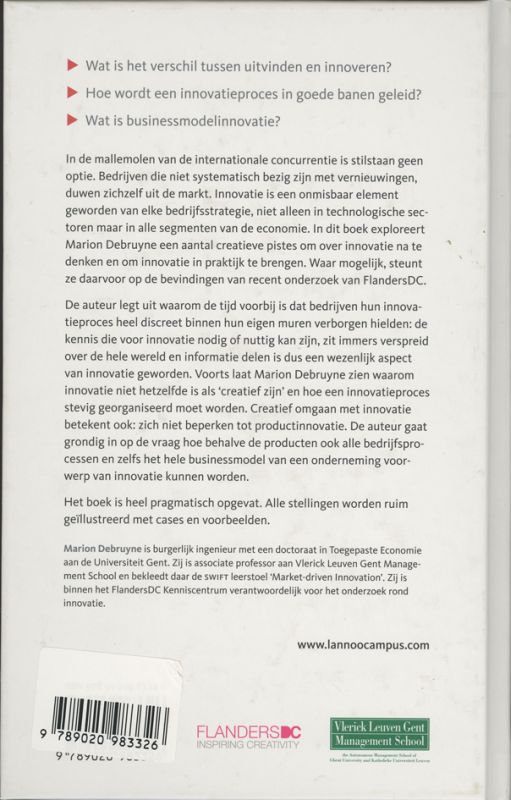 Achterkant van Innoveren met creativiteit