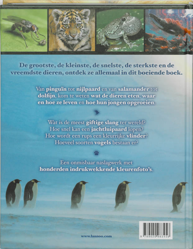 Achterkant van De geillustreerde dierenencyclopedie