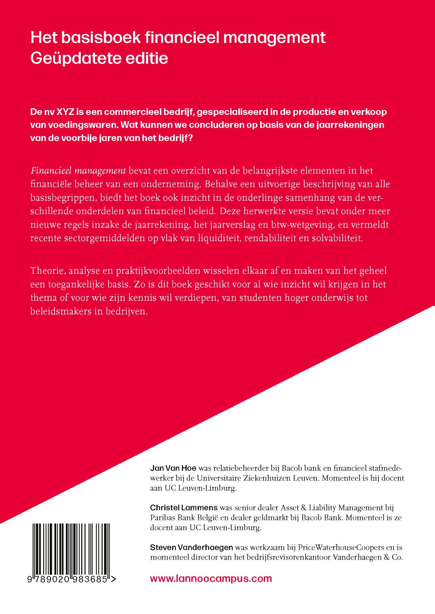 Achterkant van Financieel management