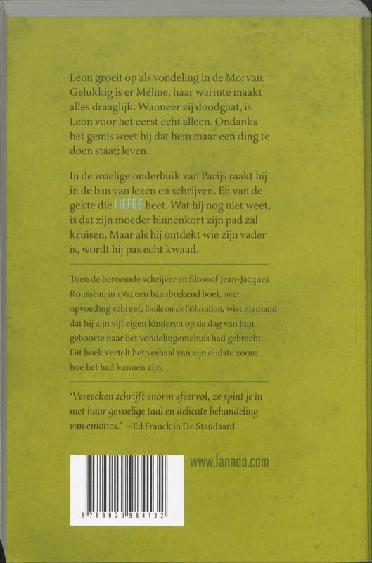 Achterkant van Ik denk dat het liefde was