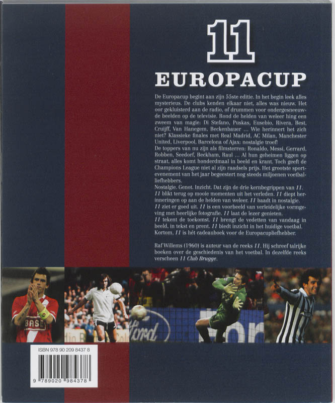 Achterkant van 11 Europacup