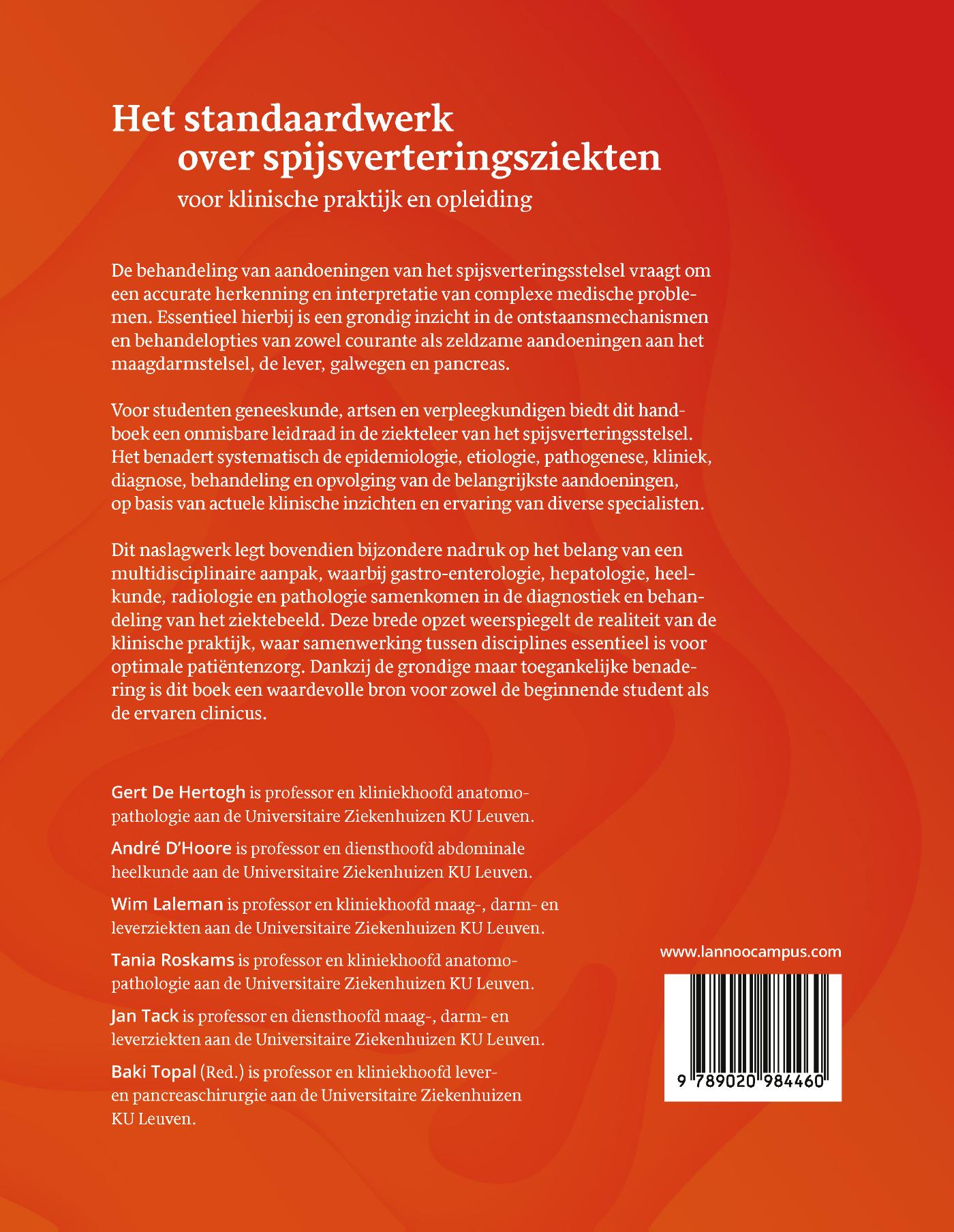 Achterkant van Ziekteleer van het Spijsverteringsstelsel