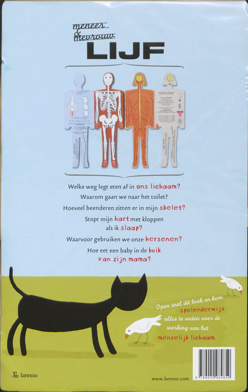 Achterkant van Meneer en mevrouw Lijf
