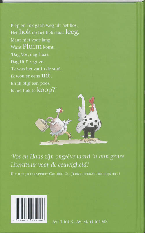 Achterkant van Dag vos, dag haas