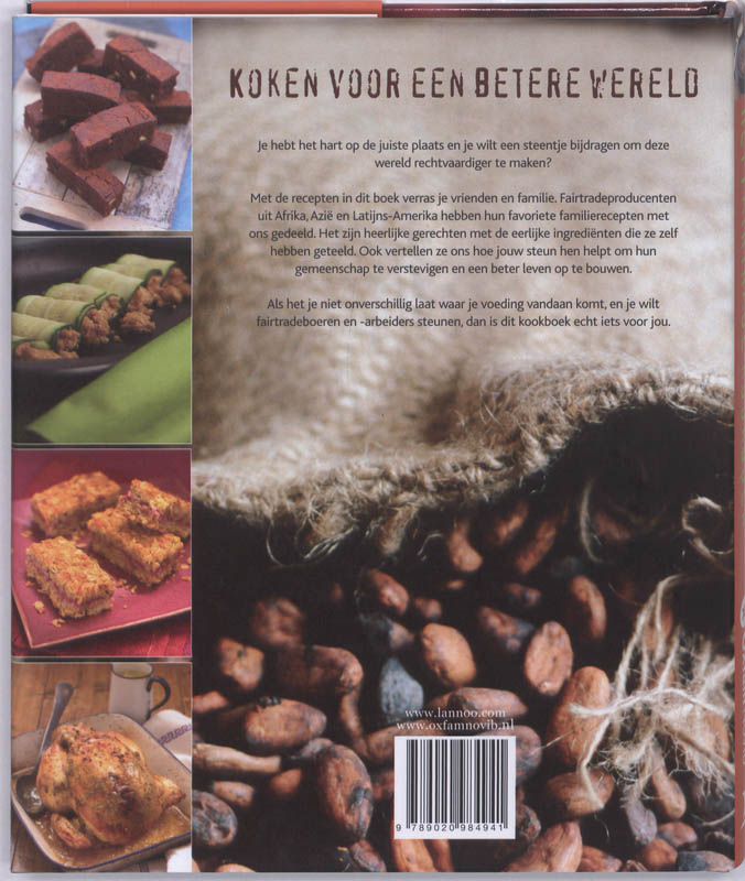 Achterkant van Het Fairtrade kookboek