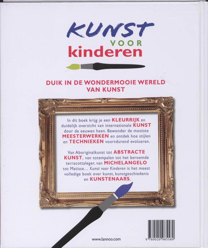 Achterkant van Kunst voor kinderen