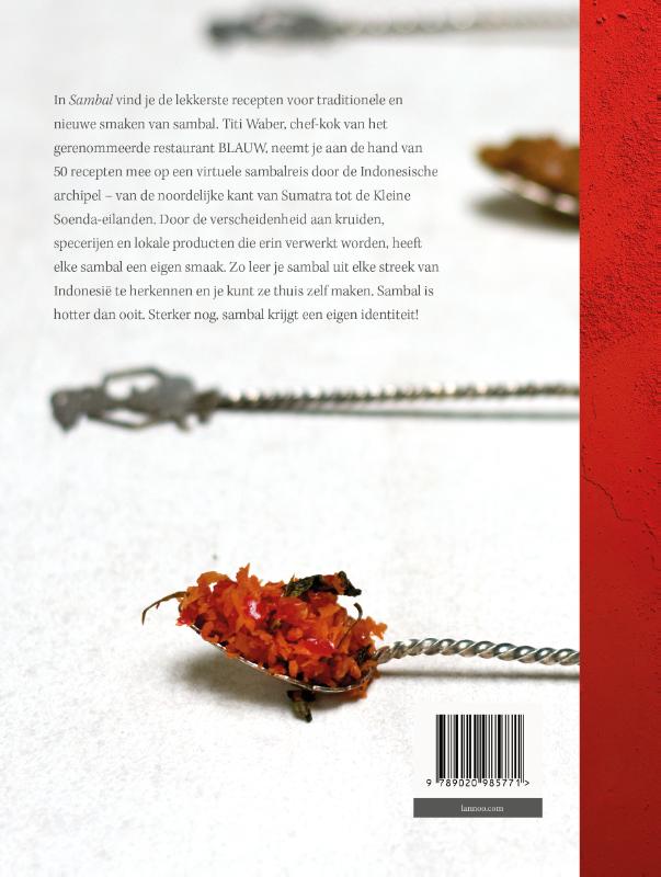 Achterkant van Sambal