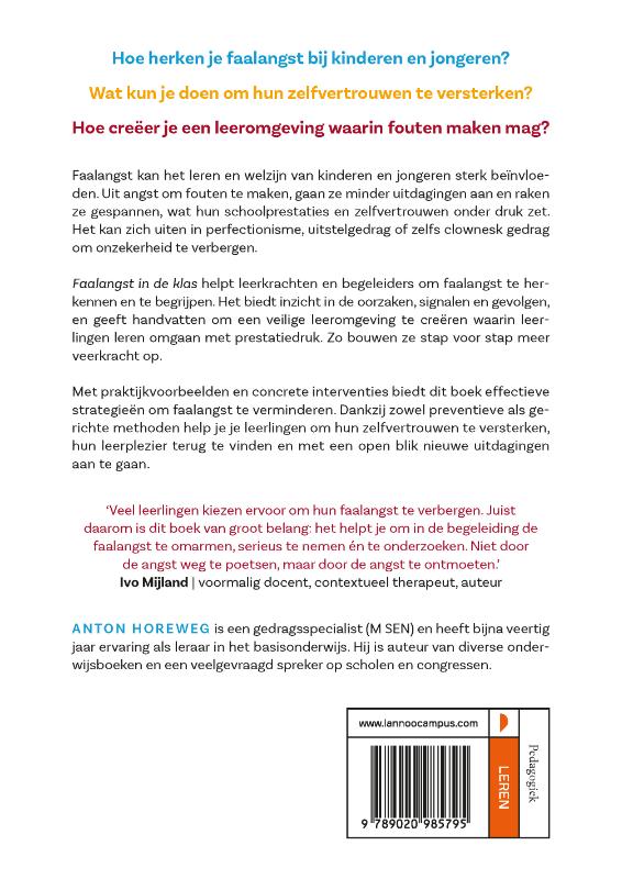 Achterkant van Faalangst