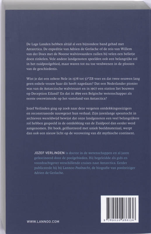 Achterkant van Naar Antarctica