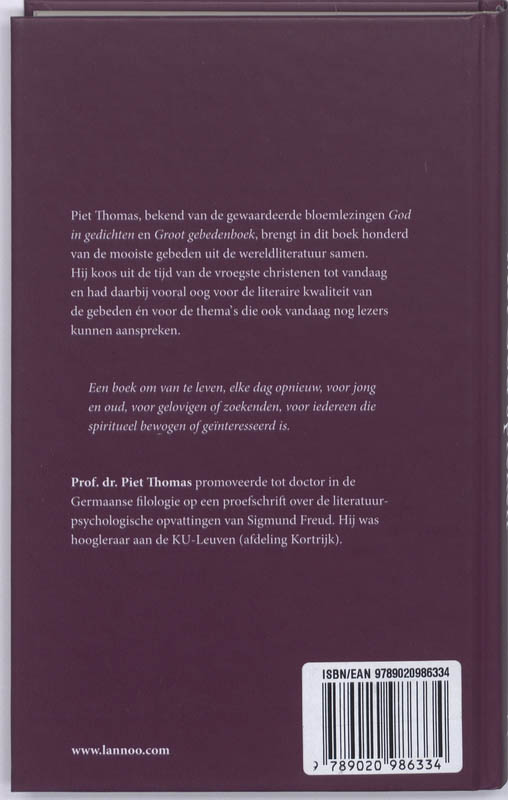 Achterkant van Met God spreken