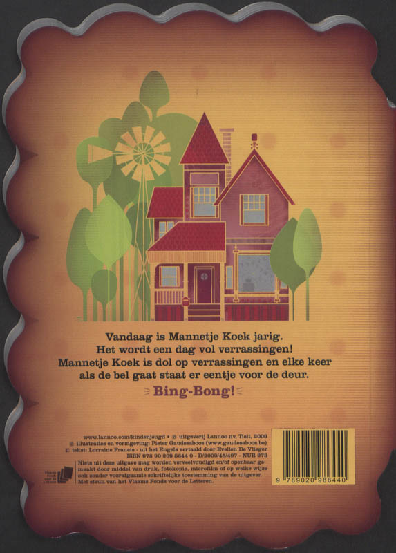 Achterkant van Het boek van mannetje Koek
