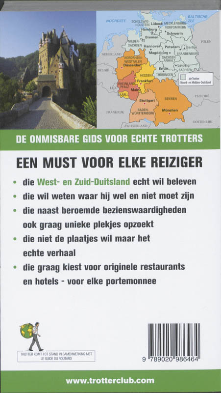 Achterkant van West- en Zuid-Duitsland