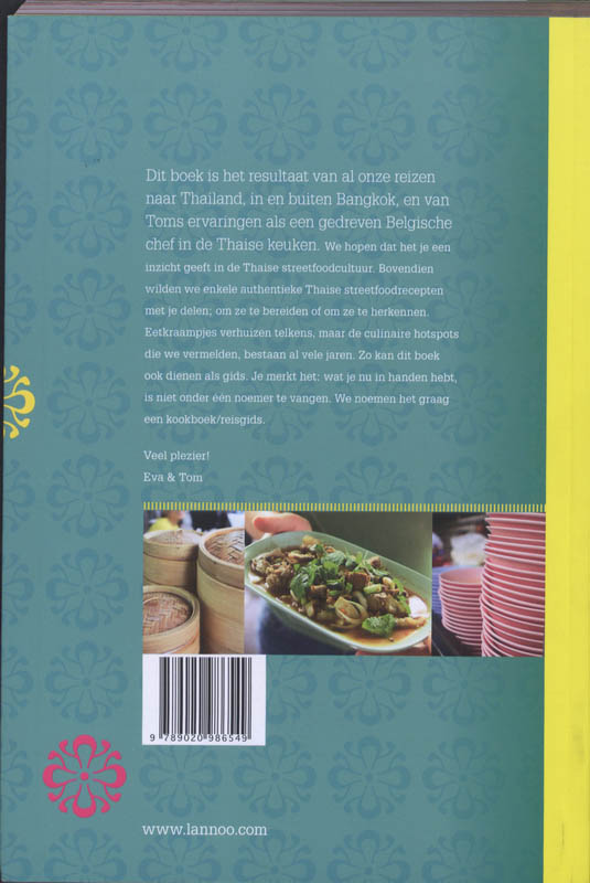 Achterkant van Bangkok street food