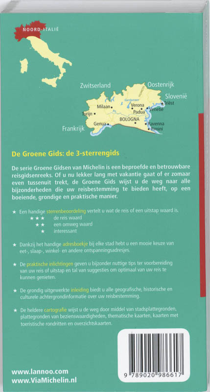 Achterkant van Noord-Italie