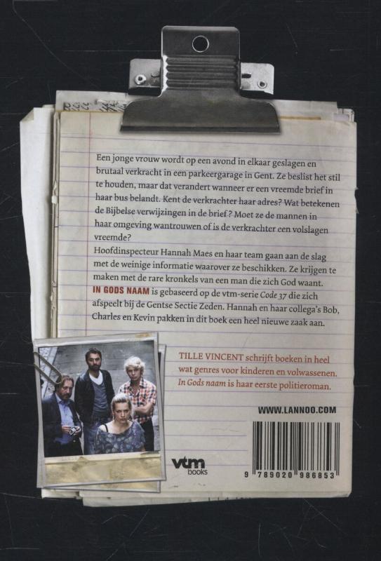 Achterkant van In gods naam