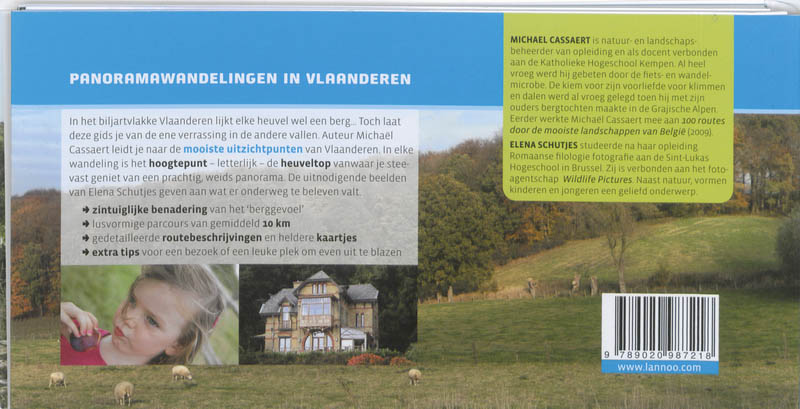 Achterkant van Bergwandelen in Vlaanderen