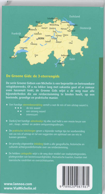 Achterkant van Zwitserland