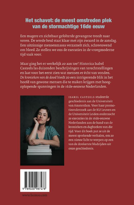 Achterkant van De kronieken van de dood