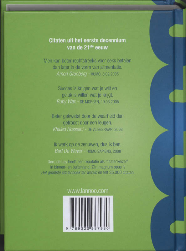 Achterkant van Het groot citatenboek van de 21ste eeuw
