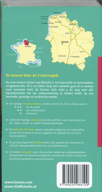 Achterkant van Nord pas-de-calais Picardie