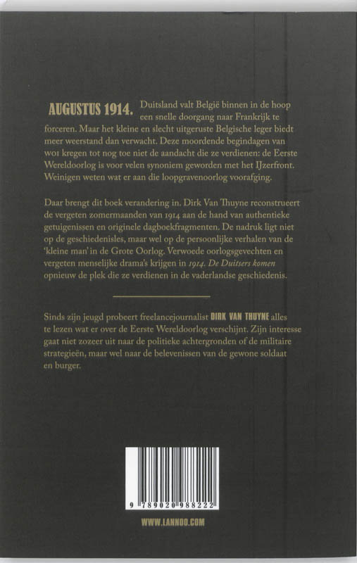 Achterkant van 1914 De Duitsers komen!