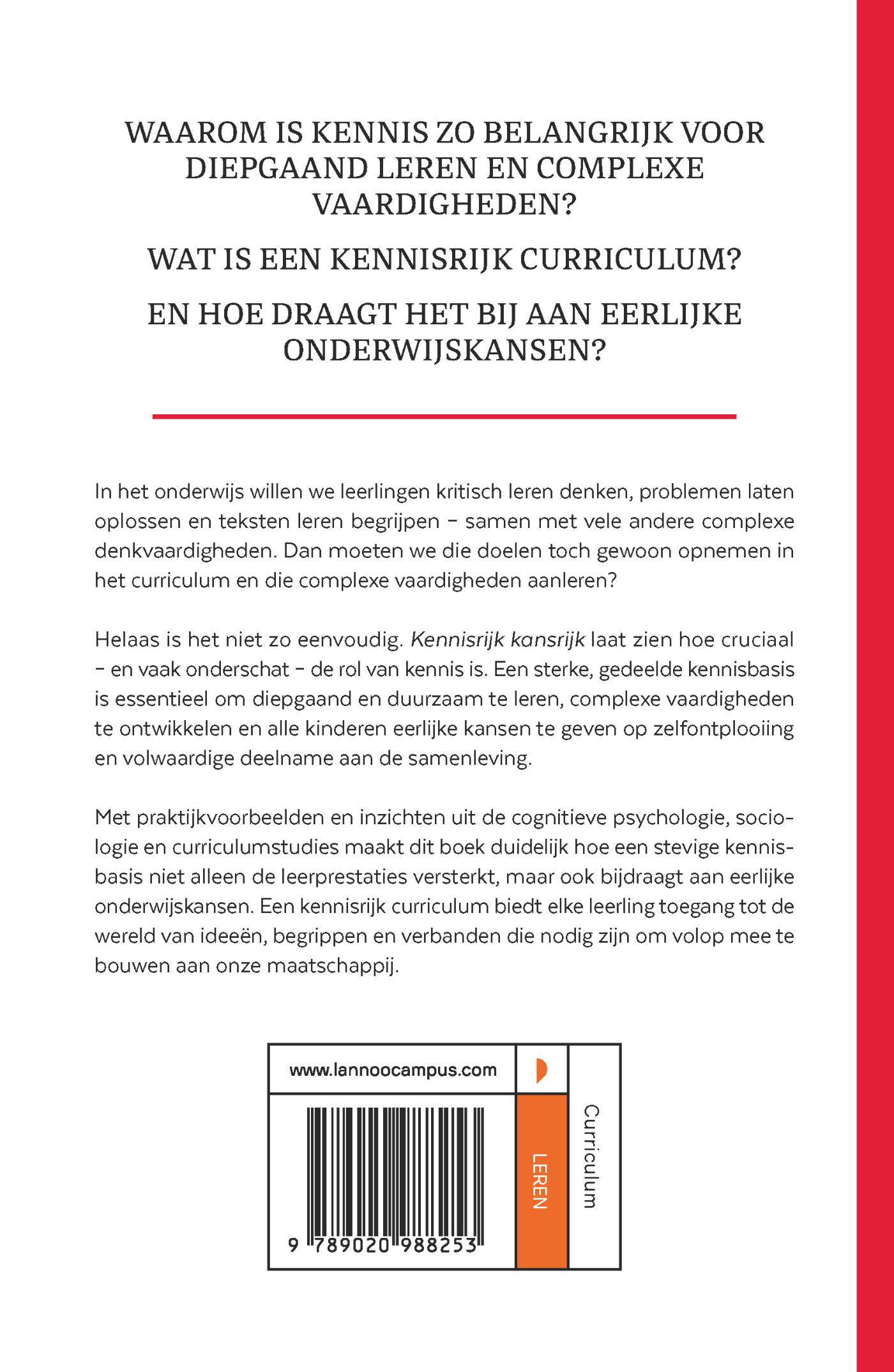 Achterkant van Kennisrijk kansrijk