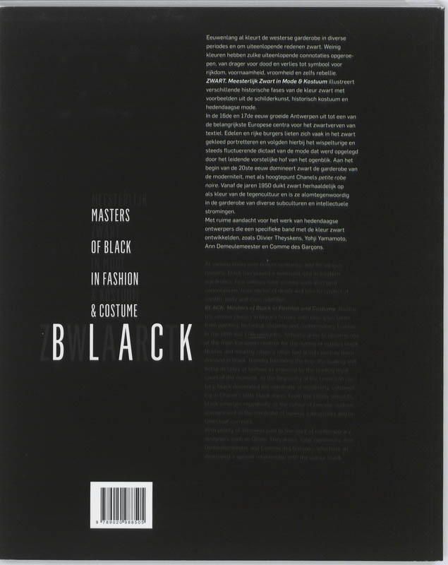 Achterkant van ZWART/BLACK