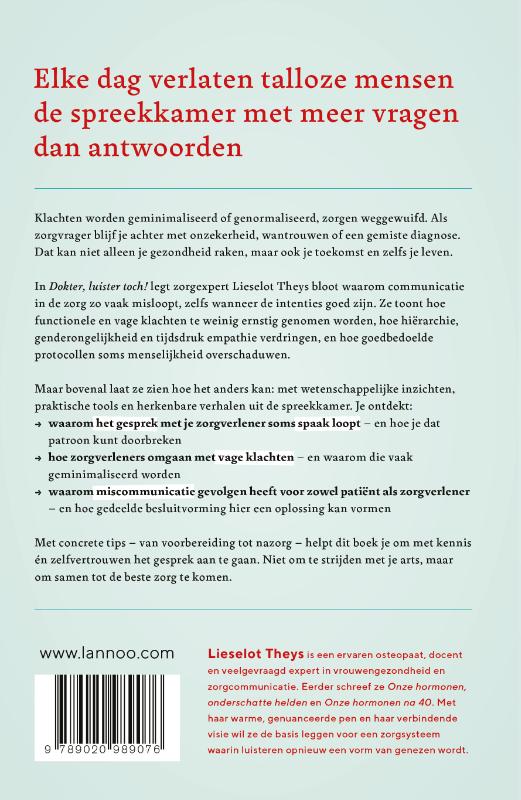 Achterkant van Dokter, luister toch!