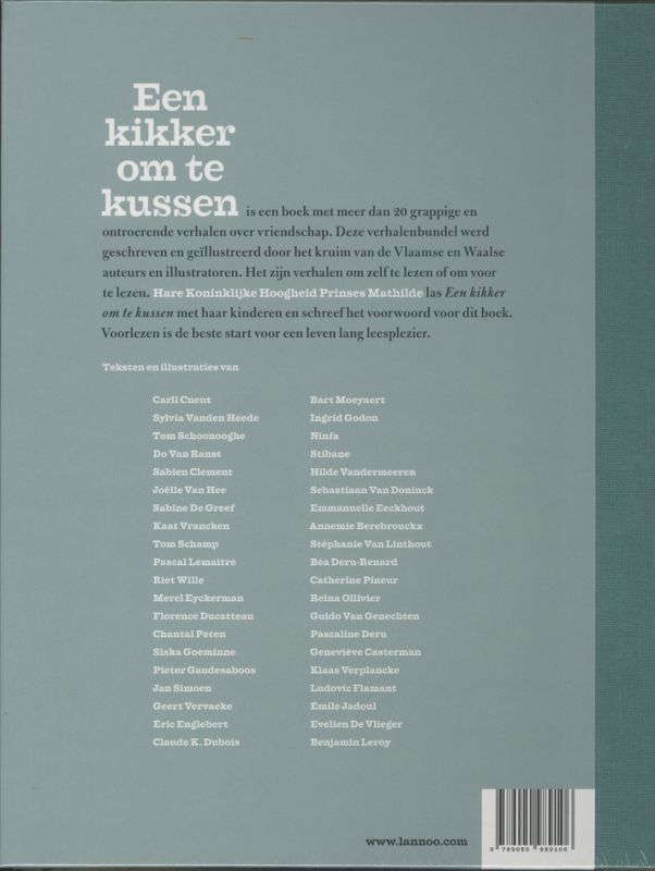 Achterkant van Een kikker om te kussen
