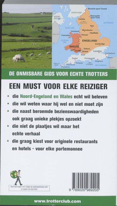 Achterkant van Noord-Engeland Wales