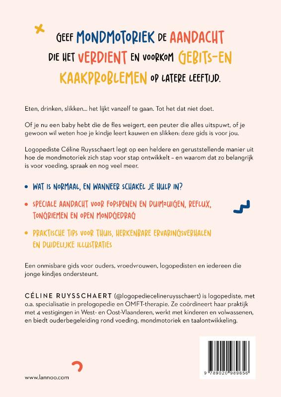 Achterkant van De essentiële gids over mondmotoriek en voeding bij baby's en peuters