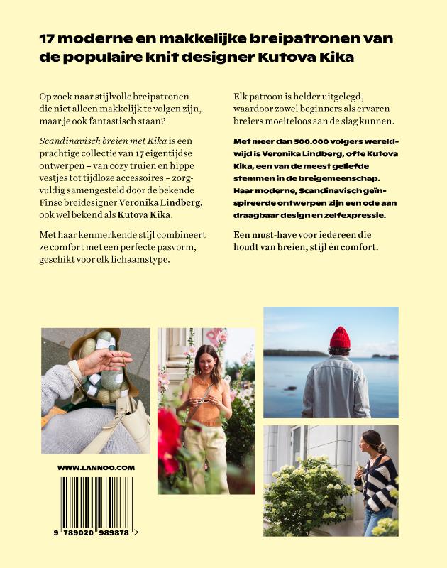 Achterkant van Scandinavisch breien met Kika