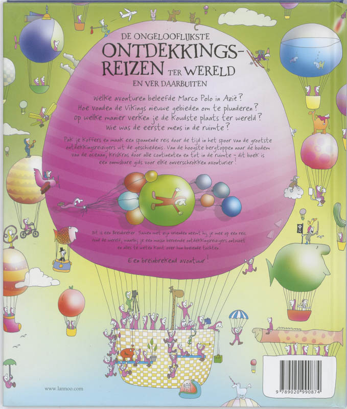 Achterkant van De ongelofelijkste ontdekkingsreizen