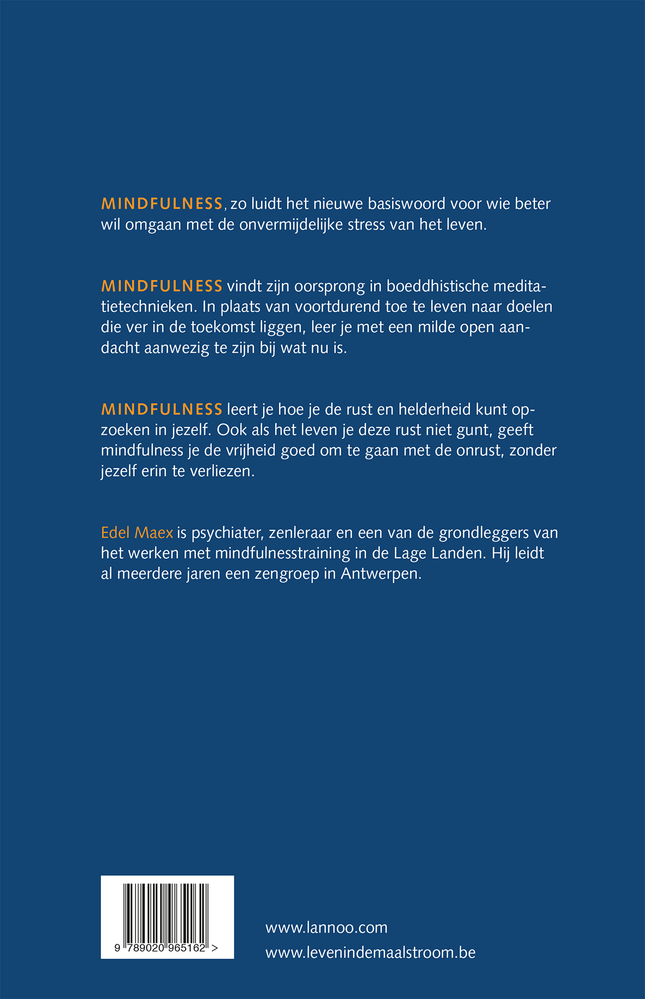 Achterkant van Mindfulness