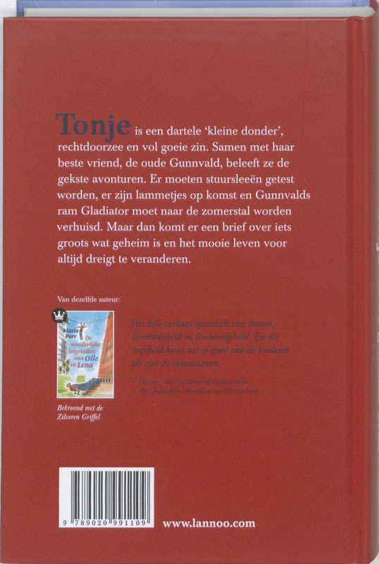 Achterkant van Tonje en de geheime brief